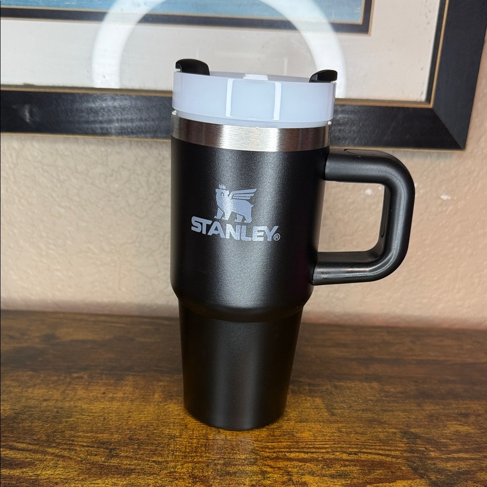 Stanley 12 oz Black Travel Mug with Handle